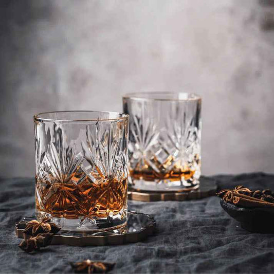 RCR Melodia DOF Crystal Whiskey Glasses, 340ml, Set of 6