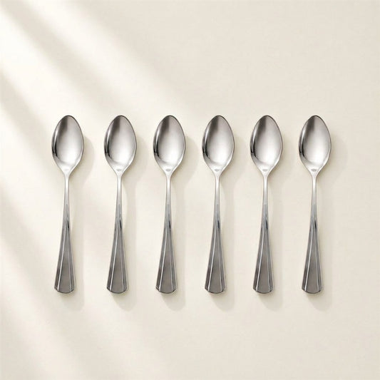 Milan stainless steel baby spoons, set of 6