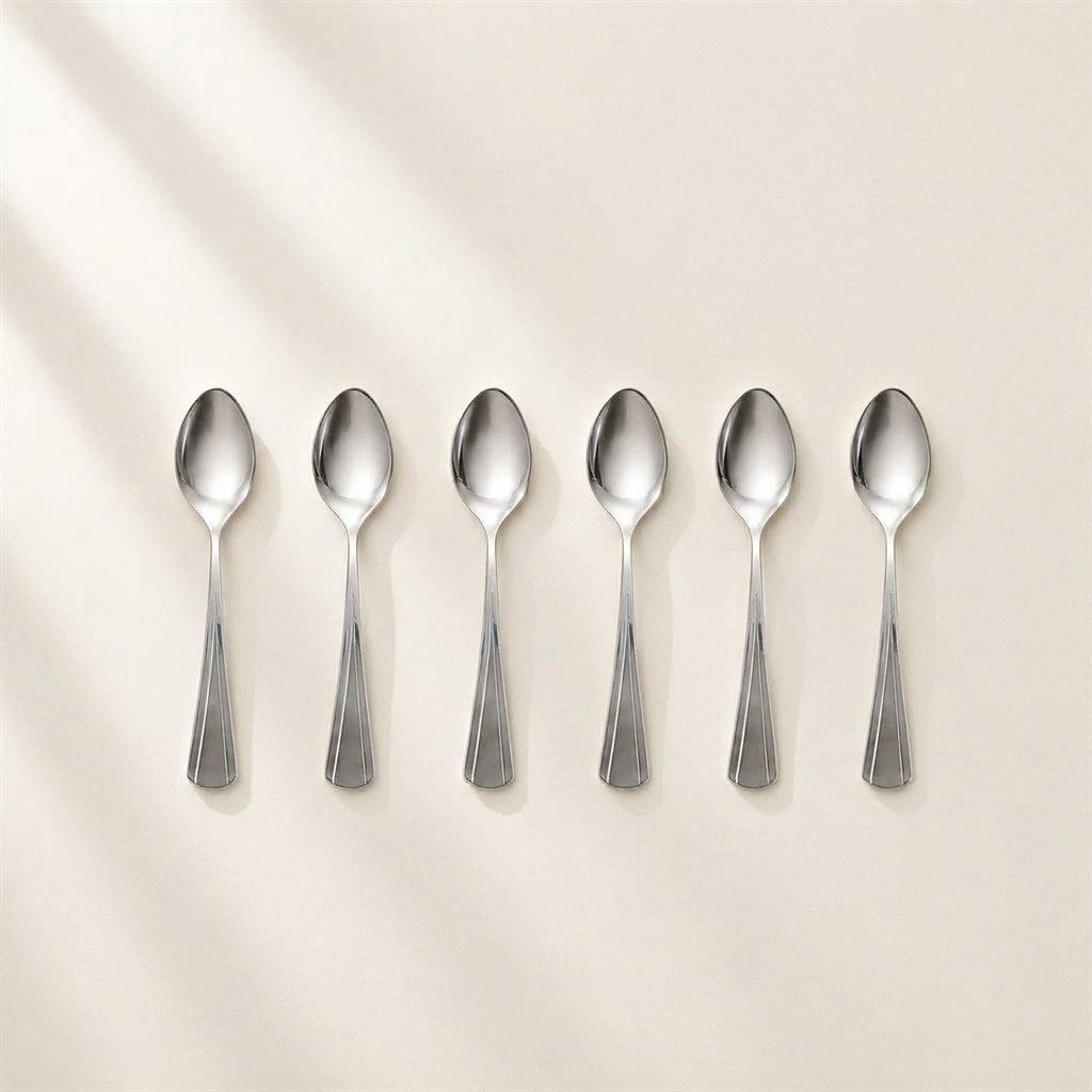 Milan stainless steel tea spoons, set of 6