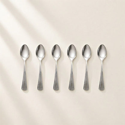 Milan stainless steel tea spoons, set of 6