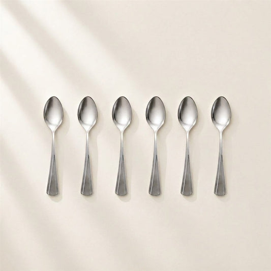 Milan stainless steel tea spoons, set of 6