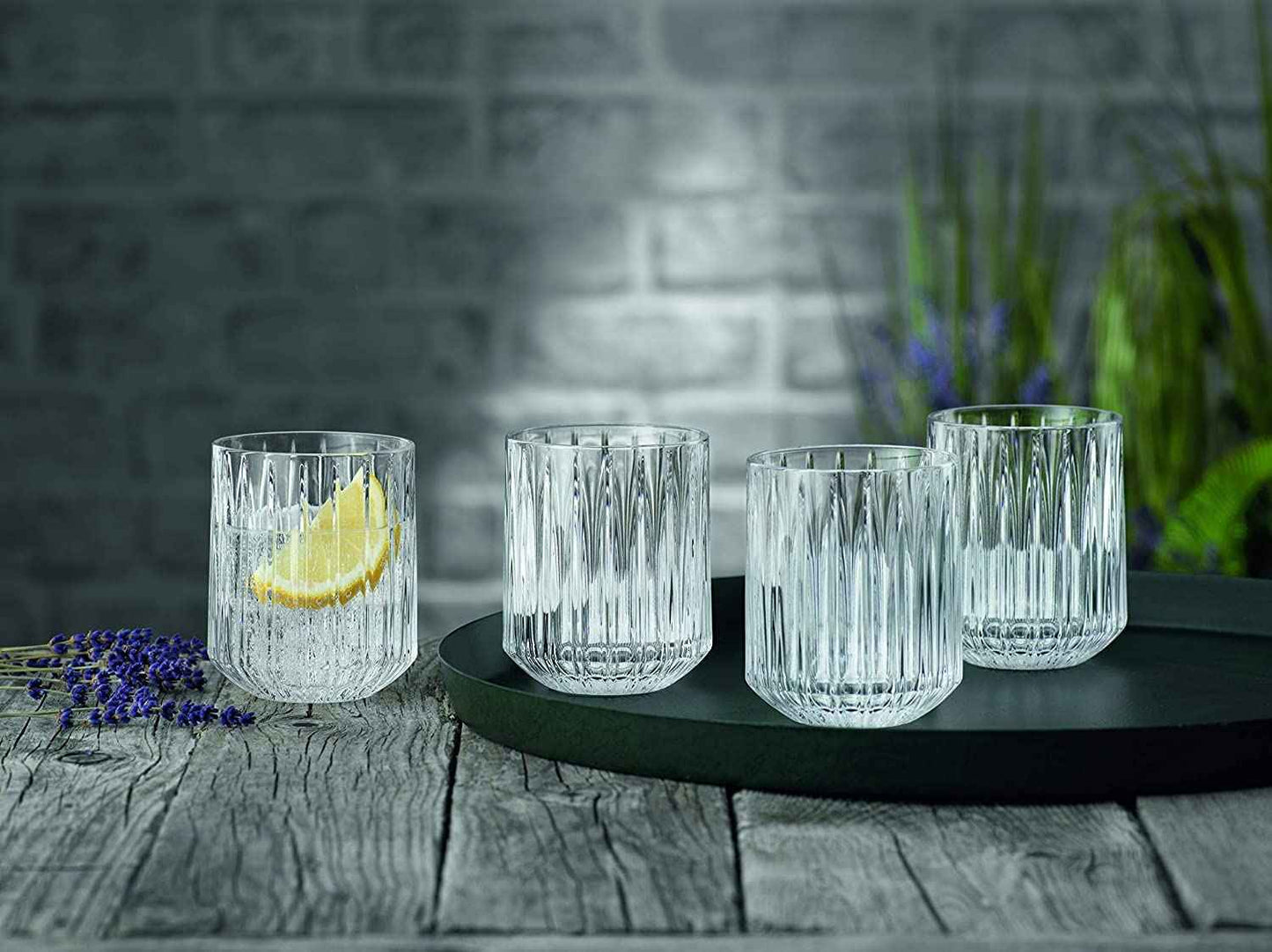 Nachtmann Jules DOF Crystal Whiskey Glasses, 305 ml, Set of 6