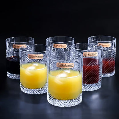 Nachtmann Fishbone Whiskey Glass, Tumbler, 360ml, Set of 6
