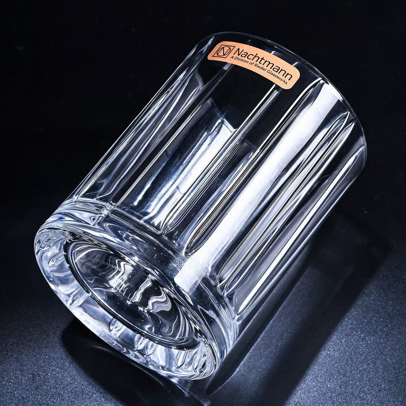 Nachtmann Lines Crystal Whiskey Glasses, 345 ml, Set of 6