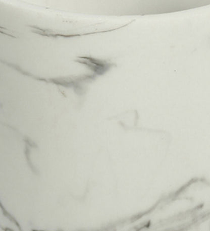 Close-up of Obsessions Alvina Polyresin 4pcs Bathroom Set Marble showcasing elegant marble design