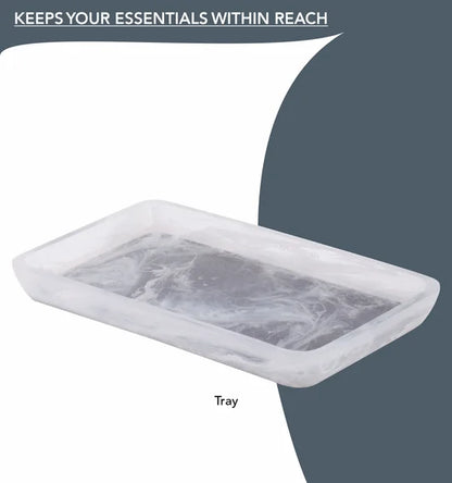 Obsessions Arsh Polyresin 4pc Bathroom Set, Black