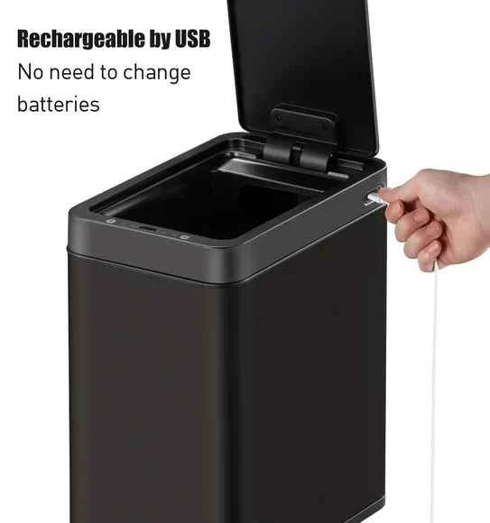Obsessions Eko Bravia Sensor Bin 7L, Black