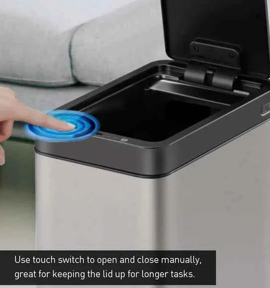 Obsessions Eko Bravia Sensor Bin 7L, Metallic