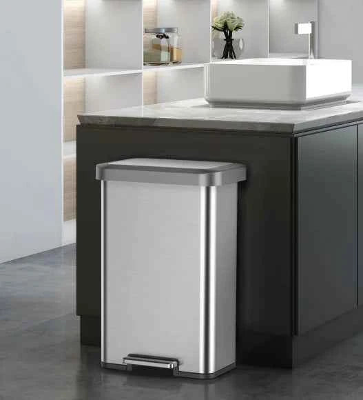 Obsessions Eko Cozy Dustbin 45L, Metallic