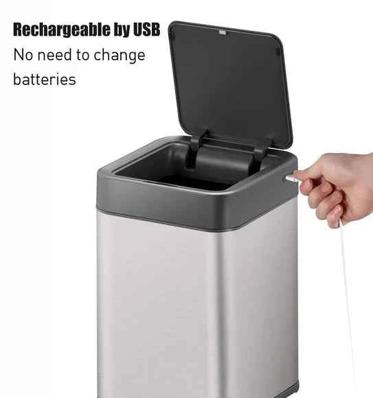 Obsessions Eko Echo Sensor Bin 10L, Grey