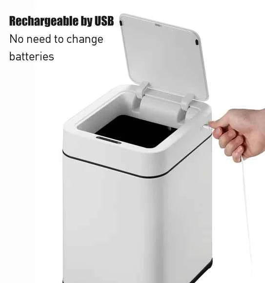 Obsessions Eko Echo Sensor Bin 10L, White