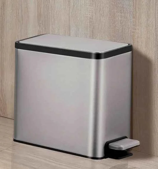Obsessions Eko Eco Casa II Dustbin 3+3L, Metallic