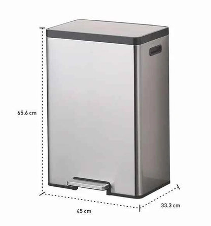 Obsessions Eko Eco Casa II Dustbin 45L, Metallic