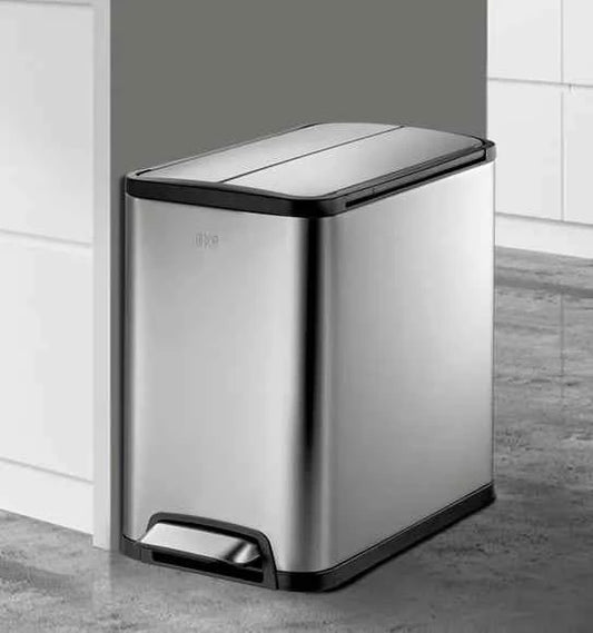 Obsessions Eko Eco Fly Dustbin 12L, Metallic
