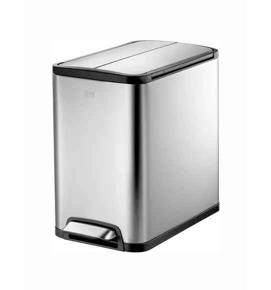 Obsessions Eko Eco Fly Dustbin 12L, Metallic