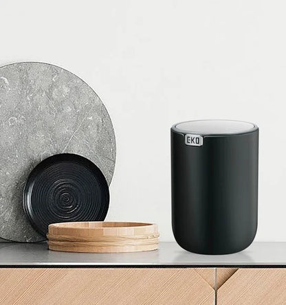 Obsessions Fandy Eko 9206 table dustbin, Black, 1.5L, lifestyle counter view