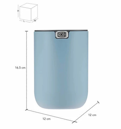 Obsessions Fandy Eko 9206 table dustbin, Titanium Blue, dimensions 12 x 12 x 16.5 cm