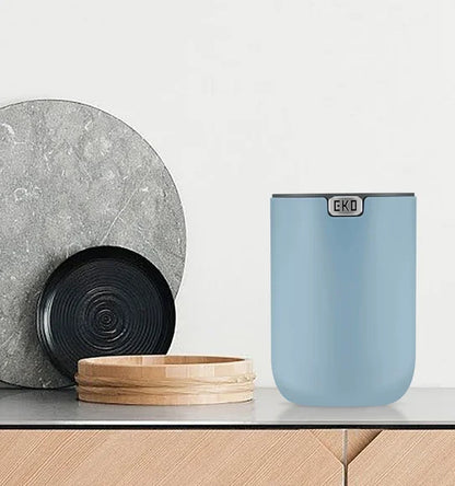 Obsessions Fandy Eko 9206 table dustbin, Titanium Blue, 1.5L, lifestyle counter view