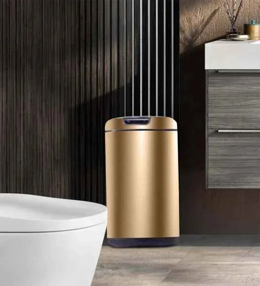Obsessions Eko Galleria Sensor Bin 12L, Champagne Gold