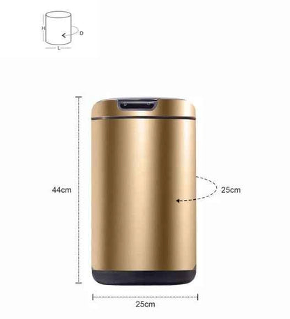 Obsessions Eko Galleria Sensor Bin 12L, Champagne Gold