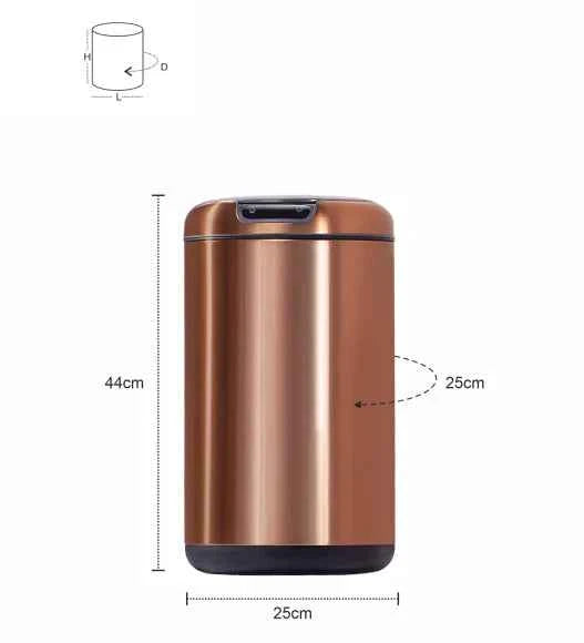 Obsessions Eko Galleria Sensor Bin 12L, Copper