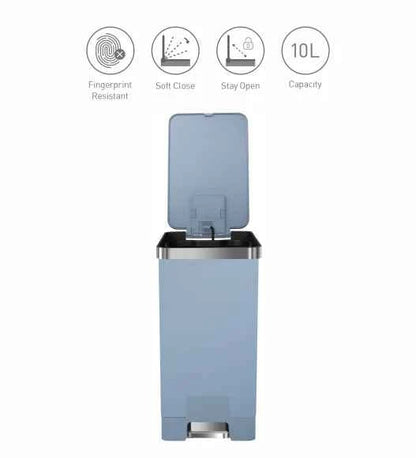 Obsessions Eko Hana Plastic Bin 10L, Blue