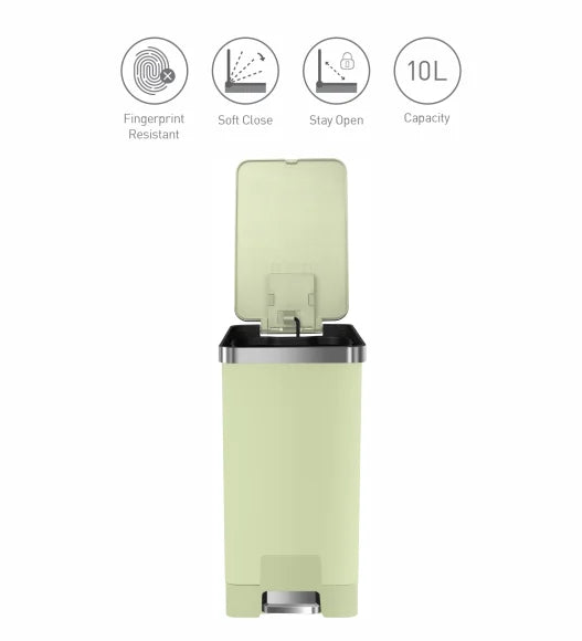 Obsessions Eko Hana Plastic Bin 10L, Green