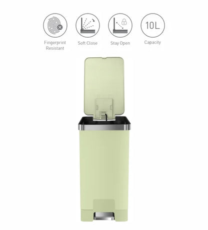 Obsessions Eko Hana Plastic Bin 10L, Green