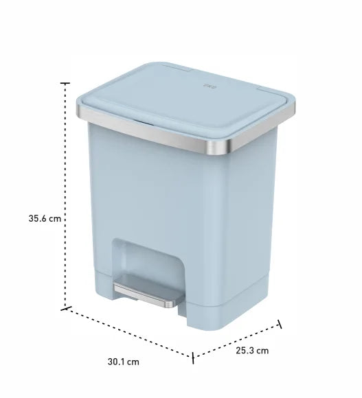 Obsessions Eko Hana Plastic Bin 15L, Blue