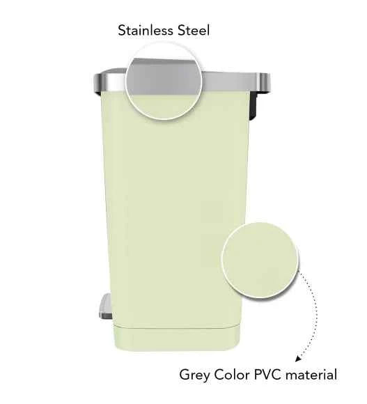 Obsessions Eko Hana Plastic Bin 15L, Green