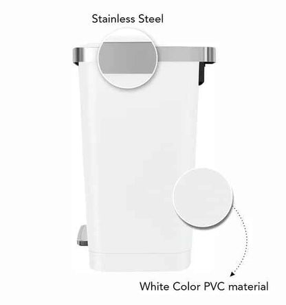 Obsessions Eko Hana Plastic Bin 35L, White