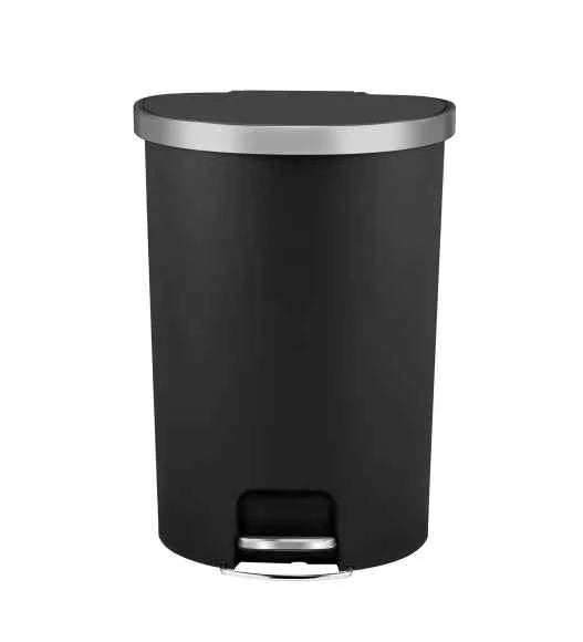 Obsessions Eko Hana Semi Round Plastic Bin 55L, Black