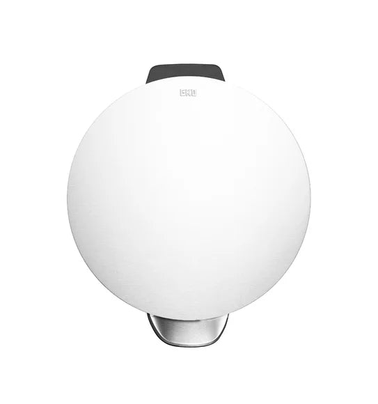 Obsessions Luna Eko 9219 step dustbin, White, top view of lid