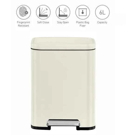Obsessions Eko Madison Dustbin 12L, White
