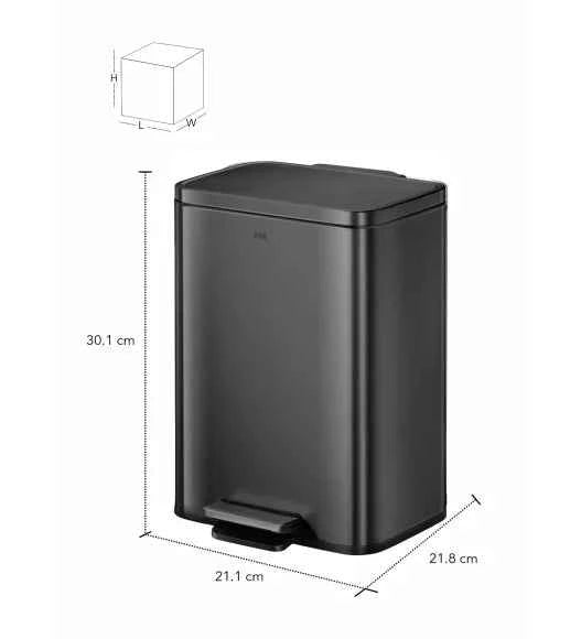 Obsessions Eko Madison Dustbin 6L, Black