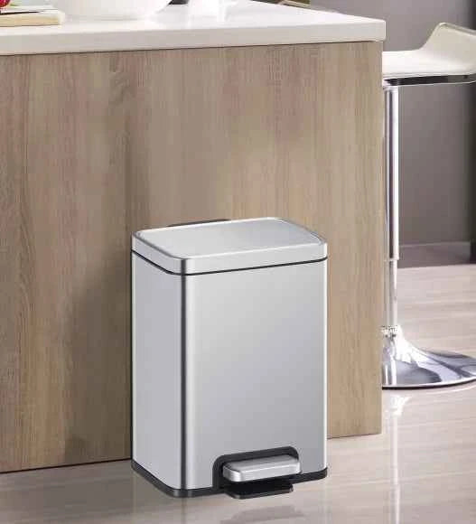 Obsessions Eko Madison Dustbin 6L, Metallic