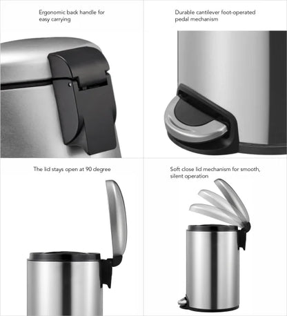 Obsessions Eko Maggey Dustbin 12L, Metallic