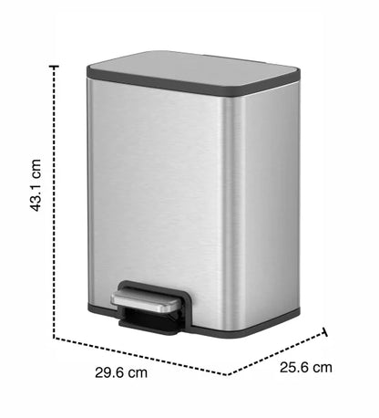 Obsessions Eko Marina Dustbin 15L, Metallic