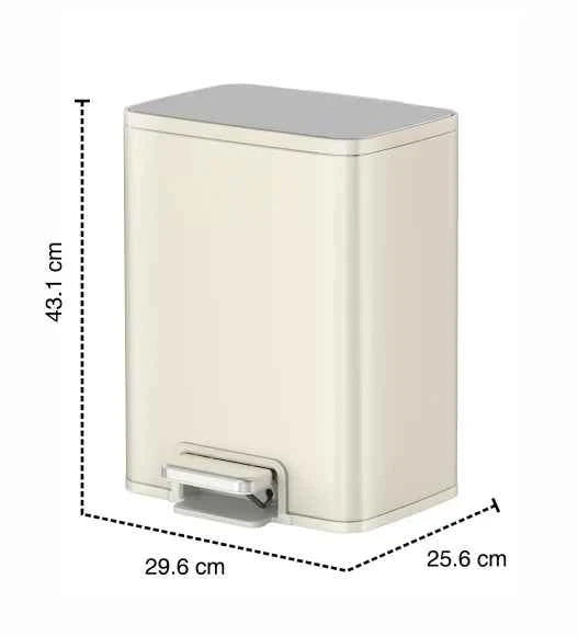 Obsessions Eko Marina Dustbin 15L, Vanilla