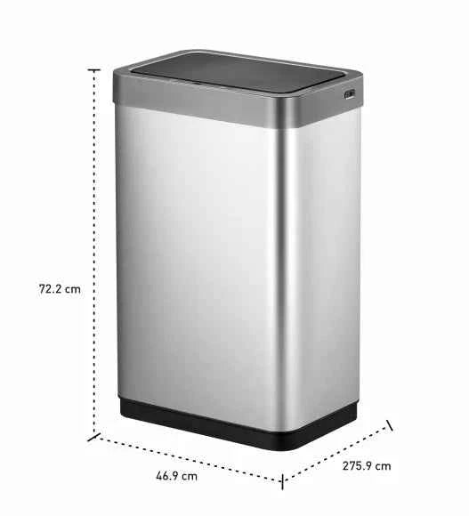 Obsessions Eko Mirage Sensor Bin 80L, Metallic