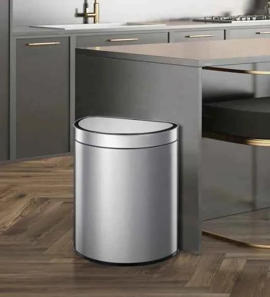 Obsessions Eko Mirage Semi Round Sensor Bin 10L, Metallic