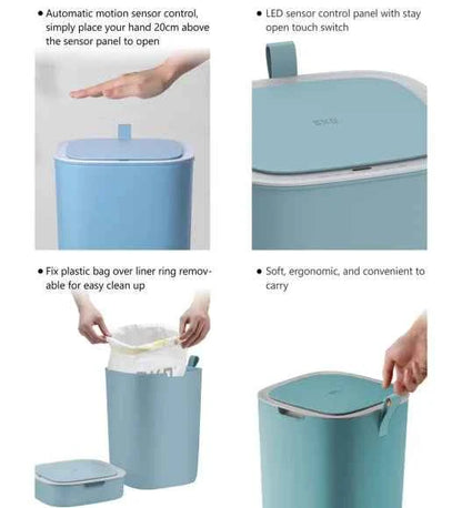 Obsessions Eko Morandi Sensor Bin 12L, Blue