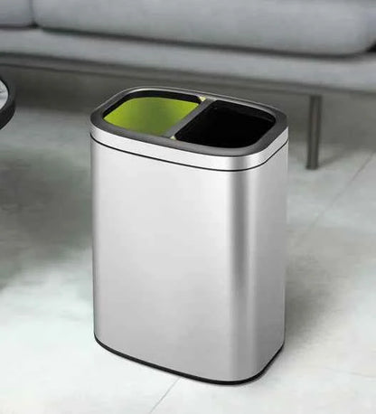 Obsessions Eko Oli Cube Open Bin 10+10L, Metallic