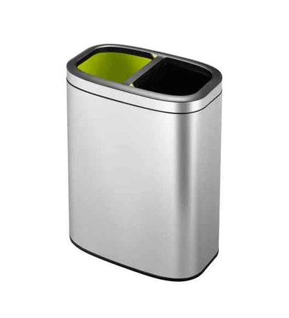 Obsessions Eko Oli Cube Open Bin 10+10L, Metallic