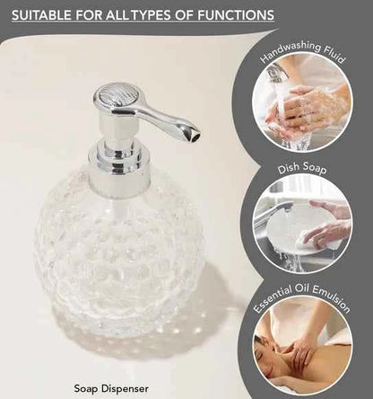 Obsessions Prism Glass 3pc Bathroom Set, Transparent
