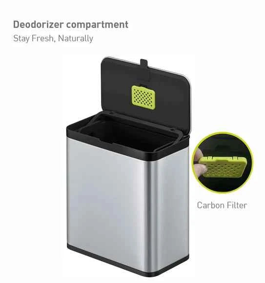 Obsessions Eko Puro Kitchen Bin 7L, Black
