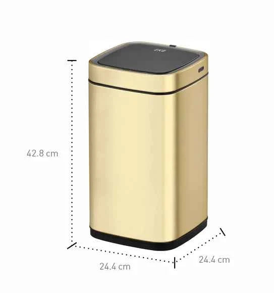 Obsessions Eko Sensor Bin 12L, Champagne Gold