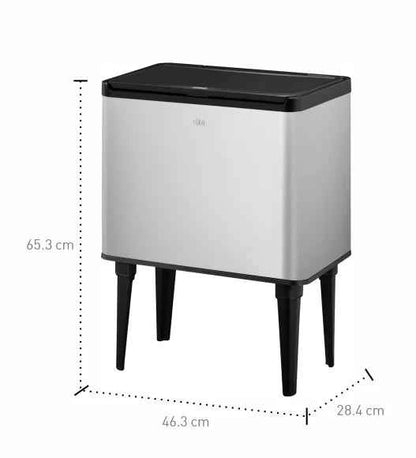 Obsessions Eko Sensor Bin 20+9L, Metallic