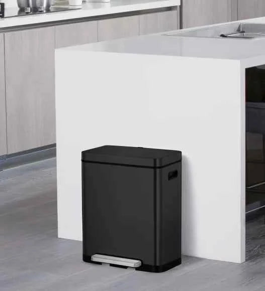 Obsessions Eko X Cube Dustbin 20L, Black