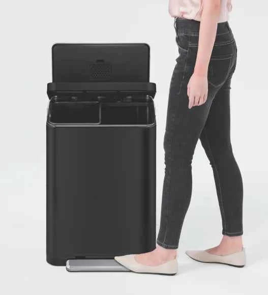 Obsessions Eko X Cube Dustbin 20L, Black